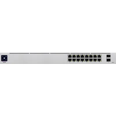 Ubiquiti Standard 16-Port PoE Managed Switch 16x Gigabit Ethernet (8x PoE+, max. 42W), 2x SFP