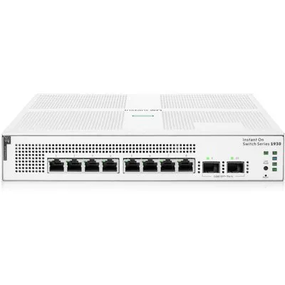 HPE Networking Instant On 1930 10-Port Switch PoE [8x Gigabit-LAN, 2x SFP, PoE+ 124W]