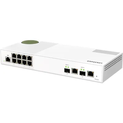 QNAP QSW-M2108-2C Smart Managed Switch [8x 2,5GbE (RJ45), 2x 10GbE SFP+/RJ45 Combo, Layer 2, Netzwerkmanagement]
