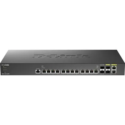 D-Link DXS-1210-16TC Smart Managed Switch 12x 10 Gbit/s Ethernet, 2x 10 Gbit/s SFP+, 2x 10GbE/SFP+ Combo