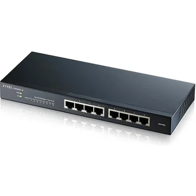 Zyxel GS1900-8 V2 Smart Managed Switch 8x Gigabit Ethernet, Layer 2, Desktop, Lüfterlos