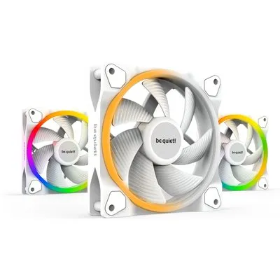 be quiet! LIGHT WINGS WHITE 140mm PWM high-speed | 3er-Pack Gehäuselüfter