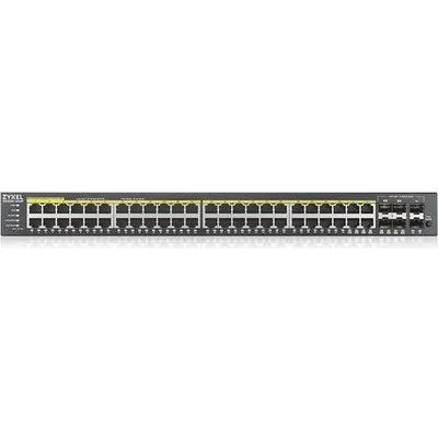 Zyxel GS2220-50HP Managed Switch 44x Gigabit Ethernet und 4x RJ45/SFP Combo (PoE+, max. 375W), 2x 1G SFP