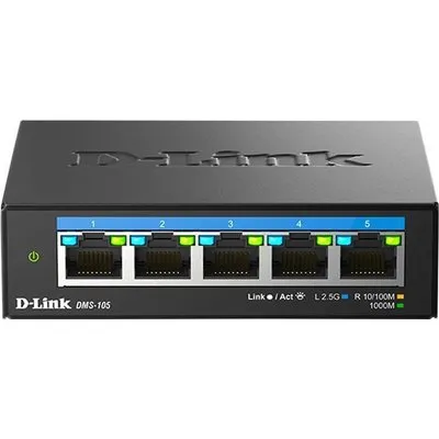 D-Link DMS-105 Unmanaged Switch 5x 2.5Gbit/s Ethernet