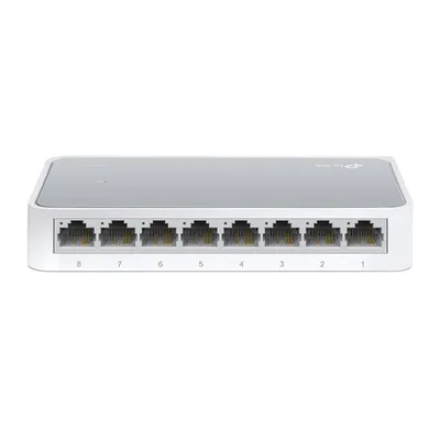 TP-Link TL-SF1008D Netzwerk-Switch 8-Port, Unmanaged, 8x 100 Mbit/s RJ45