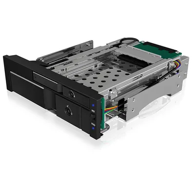ICY BOX IB-173SSK 2-fach Wechselrahmen für 1x 2,5" und 1x 3,5" SATA/SAS Festplatten