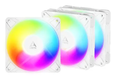 ARCTIC P12 PRO Reverse A-RGB weiß 3er-Pack | Gehäuselüfter