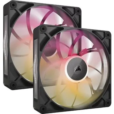 CORSAIR iCUE LINK RX140 MAX RGB schwarz 2er-Pack | Gehäuselüfter