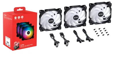 ADATA XPG VENTO 120 ARGB 3-Pack Black | Gehäuselüfter