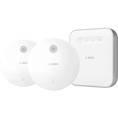 Bosch Kabelloser Rauchmelder Doppelpack + Bosch Smart Home Controller