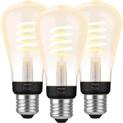 Philips Hue Filamentlampe White Ambiance Edison E27 3er-Pack