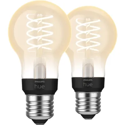 Philips Hue Filamentlampe White Standard E27 - 2023 - Doppelpack