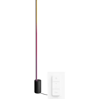 Philips Hue Gradient Signe White & Color Stehleuchte Schwarz + Dimmer