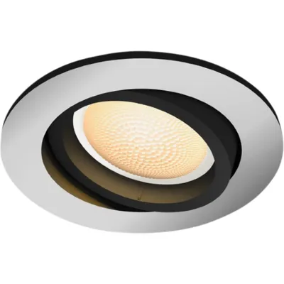 Philips Hue Milliskin Einbaustrahler White Ambiance - rund - Aluminium