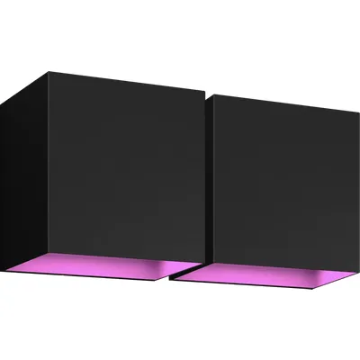 Philips Hue Resonate Downward White & Color - Schwarz Doppelpack