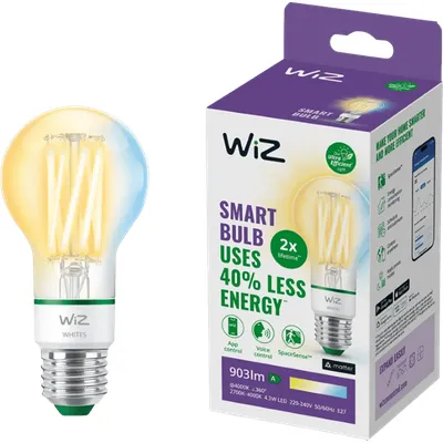 WiZ Filamentlampe - warmes bis kaltweißes Licht - E27