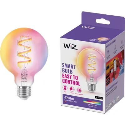 WiZ Globe Filament - Weißes und farbiges Licht - E27 - Transparent