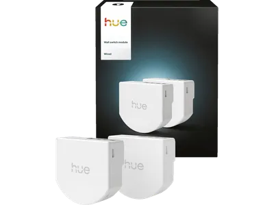 Philips Hue Kabelgebundenes Wandschaltermodul für Smart-Lampen Doppelpack