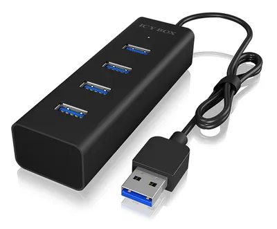 ICY BOX 4 Port Hub mit USB 3.0 Type-A Anschluss