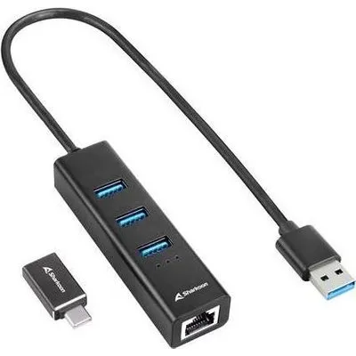 Sharkoon 3-Port USB 3.2 Gen 1 Alu Hub