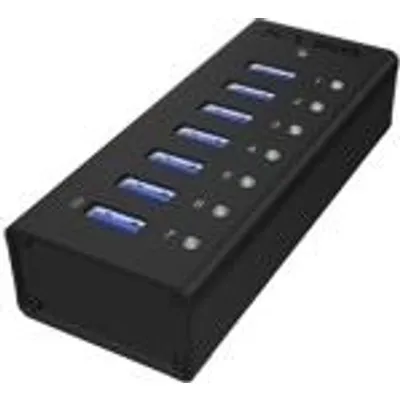 ICY BOX IB-AC618 - 7 Port USB 3.0 Hubmit USB Ladeport