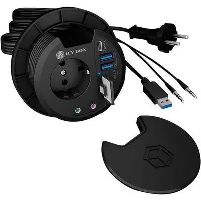 ICY BOX IB-HUB1430-CR USB 3.2 Gen 1 Multiport Tisch Hub