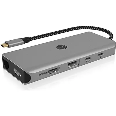 ICY BOX 12-in-1 USB Type-C® Dock mit PD bis zu 100 W
