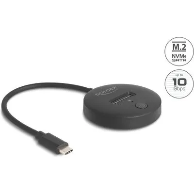 Delock M.2 Dockingstation für M.2 NVMe / SATA SSD mit USB 10 Gbps USB Type-C™ Stecker