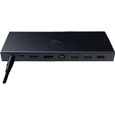 Razer USB 4 Dock schwarz - USB4-Dock für zwei Displays mit 14 Anschlüssen