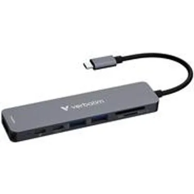 VERBATIM USB-C Essentials Multiport Hub 7 Anschlüsse