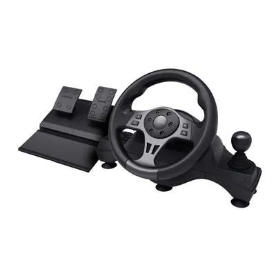 Trust Gaming GXT289 Movi Racing Wheel Rennlenkrad mit Vibrationsfeedback und Pedalen für ein echtes Fahrerlebnis