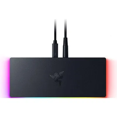 Razer Thunderbolt 5 Dock Desktop-RGB-Dock für mehrere Geräte & Bildschirme, schwarz