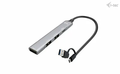 i-tec USB-A/USB-C Metal HUB 1x USB-C 3.1+3x USB 2.0
