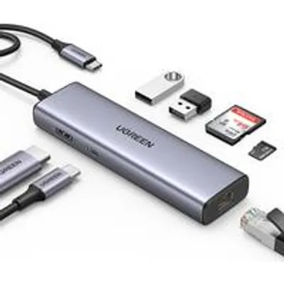 UGREEN CM498 10-in-1 USB-C Hub 1x HDMI 1x Ethernet 1x USB-C PD