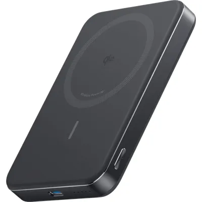 Anker MagGo Slim Wireless Powerbank mit MagSafe und Qi2 10.000 mAh mit Schnellladefunktion Schwarz