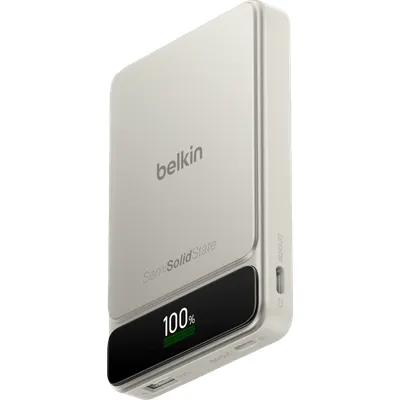 Belkin Powerbank 10.000 mAh mit Schnellladefunktion 45 Watt Beige