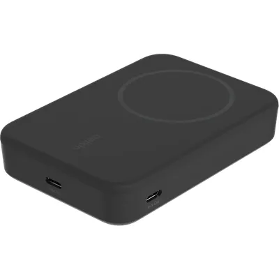 Belkin Wireless Powerbank mit MagSafe Magnet und Schnellladefunktion 10.000 mAh Schwarz