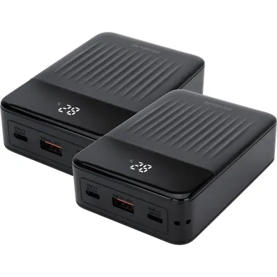 BlueBuilt Power Bank 20.000 mAh mit Schnellladen 20 Watt Doppelpack