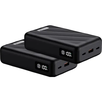 BlueBuilt Power Bank 20.000 mAh mit Schnellladen 45 Watt Doppelpack