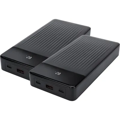 BlueBuilt Power Bank 27.000 mAh mit Schnellladen 100 Watt Doppelpack