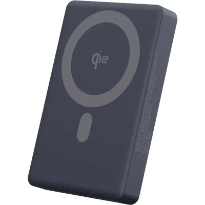 BlueBuilt Wireless Powerbank mit MagSafe und Qi2 10.000 mAh mit Schnellladefunktion Grau