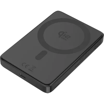 BlueBuilt Wireless Powerbank mit Qi2.2 und MagSafe 10.000 mAh mit Schnellladen 25 Watt Grau