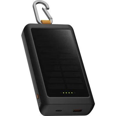 Xtorm 20 W Go2 Powerbank 10.000 mAh Solar & Light Schwarz