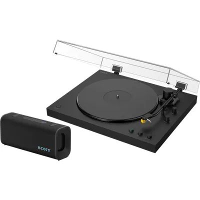 Sony PS-LX5BT Schwarz + Sony ULT Field 3