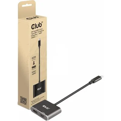 Club3D USB-Hub USB 3.2 Typ C > DP/HDMI 4K60Hz St/Bu retail (CSV-1552)