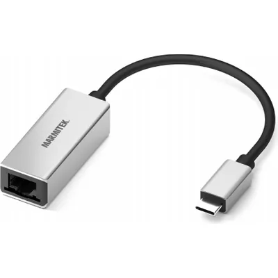 Marmitek 08373 Kabeladapter USB Type-C RJ-45 Schwarz - Silber (8373)