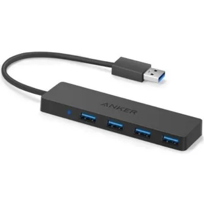 Anker Innovations A7516016 Schnittstellen-Hub USB 3.2 Gen 1 (3.1 Gen 1) Type-A 5000 Mbit/s Schwarz (A7516016)