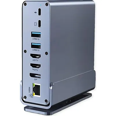 VALUE USB C Dockingstation 16-in-1, 4K60 1xDP, 2xHDMI, 1xGbE,USB(2xC,5xA,1xC PD) (12.99.1142)