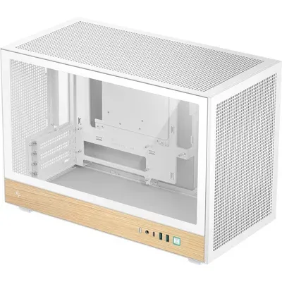 DeepCool CH260 WOOD WH Micro-ATX Midi-Tower Gehäuse weiß (R-CH260-WHNWM0-G-1)