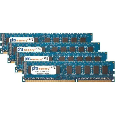 PHS-memory 32GB (4x8GB) Kit RAM Speicher kompatibel mit Apple Mac Pro Eight Core 2.26GHz (Early 2009) DDR3 UDIMM ECC 1333MHz PC3-10600E (SP463083)